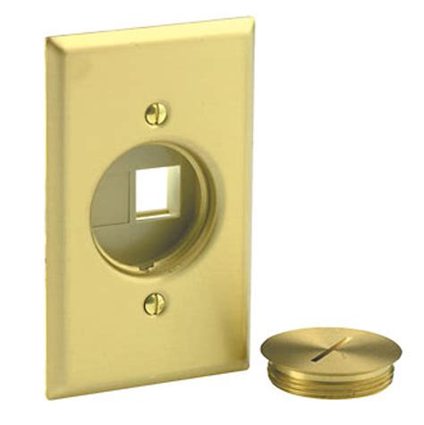 single floor outlet cover plate